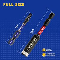 Jeu de tournevis à embouts magnétiques Torx de sécurité Geinxurn TT25, 51 pièces, acier S2, 1 porte-embouts à chocs