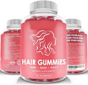 Campione gratuito senza glutine orso gommoso multivitaminico ben crescita bambini capelli pelle e unghie vitamine Gummies per le donne nature Bounty