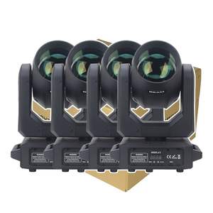 4 Luces LED de Escenario de 200W, Blancas, para Discoteca, DJ, DMX512, Cabezal Móvil, Efecto Arcoíris de 18 Prismas - Product Image 1