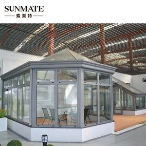 Moderno Four Seasons Solarium Veranda Elegante independiente Casa de cristal Jardín de invierno Sunroom para uso al aire libre - Product Image 5