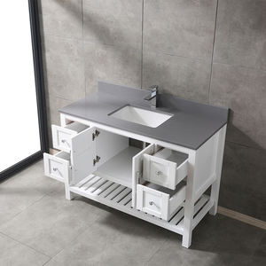 Mueble de Baño Moderno de Madera Maciza y Contrachapada Resistente al Agua con Espejo Enmarcado y Lavabo de Cerámica para Uso en Hoteles y Cocinas, Hecho en Vietnam - Product Image 5