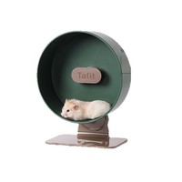 Roda Hamster Tafit Super-Senyap Tahan Lama Berbahan PE dengan Bantalan Ganda, Spinner Senyap, Tinggi Dapat Disesuaikan, untuk Gerbil dan Hamster Suriah