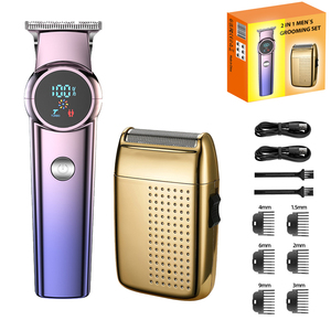 Tondeuse à cheveux rotative sans fil OEM LCD pour barbier, coupe à zéro 0 mm, batterie Li-ion 1200 mAh, électrique professionnelle - Product Image 3