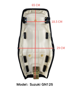 Funda de cuero para asiento de motocicleta JINNAI GN125 <span class=keywords><strong>AX100</strong></span> impermeable y antideslizante para SUZUKI - Product Image 2