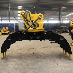 Durable Hydraulic Rotating <b>Log</b> Grapple, Heavy Duty Wood Grab for Construction and Engineering - Product Image 3