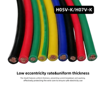 Bestseller 1,5mm 2,5mm 4mm 6mm 10mm Einadriges Massiv- oder Litzenkabel aus Kupfer mit PVC-Isolierung für Hausverkabelung und Gebäudeinstallationen