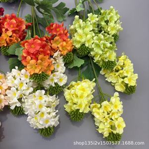 Flores Artificiales Qiye, Flor de Colza de Tallo Único, Flor de Seda para Decoraciones de Techo en Bodas - Product Image 2