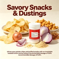 Certificat Halal Arôme alimentaire savoureux, essence d'oignon frit, assaisonnement pour snacks, arôme concentré d'oignon, poudre aromatisante d'oignon de qualité alimentaire