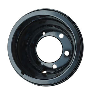 4 पीसी ब्लैक पेंटिंग लॉक रिंग फोर्कलिफ्ट व्हील रिम - Product Image 3