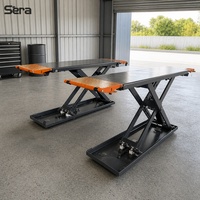 Sera Professional CE 3500kg Pont élévateur à ciseaux portable à levée moyenne, élévateur hydraulique mobile pour véhicules, modèle d'atelier de service pneumatique YD-A2