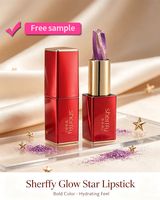 Bâton de maquillage scintillant pour les lèvres Glow Star, végan, hydratant, longue tenue, non-transférable, 3,5 g, rose brunâtre ombré
