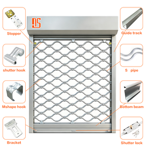 Accessoires <span class=keywords><strong>de</strong></span> porte en grille <span class=keywords><strong>de</strong></span> fer galvanisé les plus vendus pour porte à grille roulante - Product Image 1