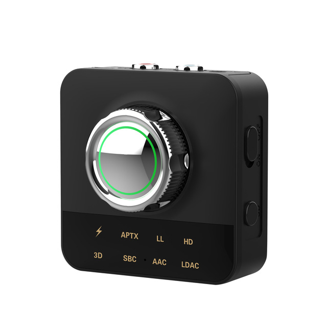 5.0 Wireless Audio Receiver 3D Sound for APTX HD/LDAC/AAC/SBC Support 3.5mm AUX/RCA Audio Adapter Multiple Code Video