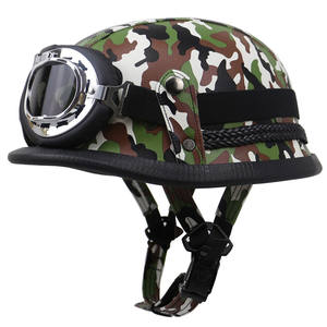 Casco de Motocicleta Certificado por el DOT, con Revestimiento de Cuero, Nuevo, Material ABS, Cascos de Moto, Casco para Moto - Product Image 5