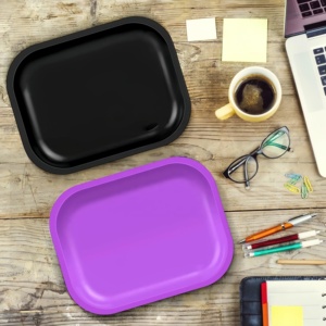 Bandeja Metálica para Enrollar de 7'' x 5.5'' (18cm x 14cm) con Impresión de Logotipo Personalizado, Venta Caliente, Envases para Productos de Belleza - Product Image 5