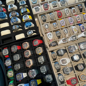 Reloj Mecánico de Lujo de Alta Gama, Venta Caliente 2026, Función de Cronógrafo, Caja Negra, Decoración con Rayas Azul-Verde para Deportes al Aire Libre - Product Image 5