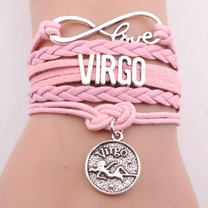 Infinite Love Woven Scorpio Pulsera <span class=keywords><strong>de</strong></span> constelación hecha a mano Pulseras <span class=keywords><strong>de</strong></span> pulsera del zodiaco para mujeres Hombres - Product Image 3