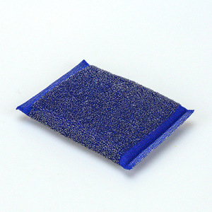 Cepillo de esponja de doble cara con almohadilla de limpieza de alambre de acero rectangular para ollas y sartenes FY1105 - Product Image 2