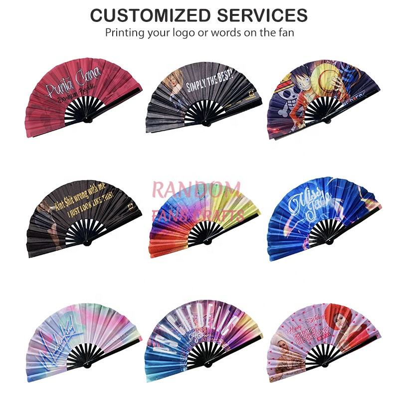 Ventilador de mano personalizado, envíe el logotipo