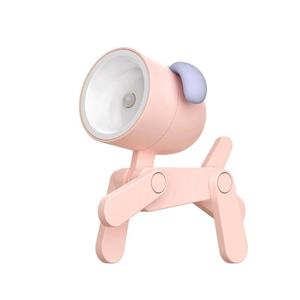 Mini lampe de nuit LED mignonne en forme de chien ou de cerf, pliable, pour bureau, ornement de table, lampe de lecture, décoration de chambre d'enfant, de chevet, cadeaux de fêtes - Product Image 1