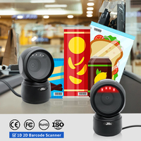 Lecteur de codes-barres de bureau JR T27H, scanner de codes QR 2D1D filaire, scanner de codes-barres USB filaire en stock