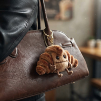 Breloque de sac personnalisée sur mesure en forme de lapin moelleux, pendentif jouet en peluche lapin grincheux mignon, accessoire porte-clés ODM