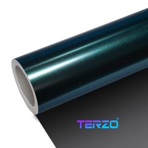 Film de protection pour voiture de haute qualité Midnight Purple Wrap TERZO, vinyle électro-optique anti-UV, sans bulles - Product Image 2