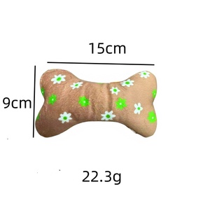 Pet peluche cane giocattolo di peluche osso di cane masticare giocattolo sonoro resistente all'usura personalizzabile peluche con Squeake - Product Image 2