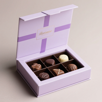 Barre de chocolat personnalisée Truffes Boîte d'emballage Boîte cadeau de luxe Bonbons Bonbons Boîte de chocolat