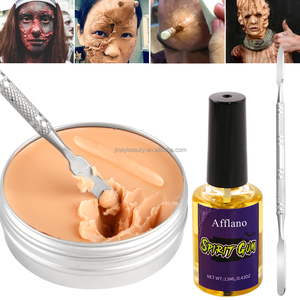 <span class=keywords><strong>Cicatrice</strong></span> cire spatule outil esprit gomme <span class=keywords><strong>maquillage</strong></span> kit effets spéciaux scène fausse plaie moulage peau cire <span class=keywords><strong>halloween</strong></span> <span class=keywords><strong>cicatrice</strong></span> cire sfx <span class=keywords><strong>maquillage</strong></span> - Product Image 3