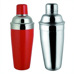 Coctelera de Acero Inoxidable con Logotipo Personalizado, Juego de 2 Piezas, Rojo y Plateado, Kit de Herramientas para Bartender, Accesorios de Bar - Product Image 1