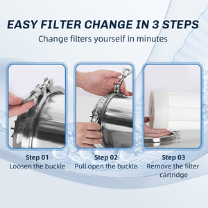 Purificador de Agua de Membrana UF Lavable a Mano para Toda la Casa, 1000/3000/5000/8000/10000L, Sistema de Ultrafiltración de Agua PVDF - Product Image 3