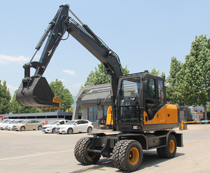 Excavadora de Ruedas Nueva HAIJU 4WD HJW75, Peso 7 Toneladas, Potencia Nominal 62.5kw, Gran Fuerza de Excavación, Duradera, Adecuada para Trabajos de Construcción - Product Image 3