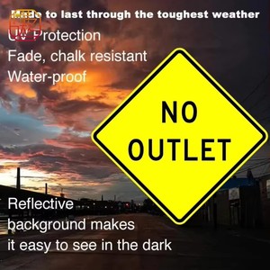 Señales de Tráfico en Forma de Diamante de 18 x 18 Pulgadas Señales de Tráfico Personalizables Impresas con Nombres. - Product Image 6