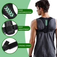 Correcteur de posture ajustable pour le dos, ceinture de soutien ajustable et confortable, haute qualité, 1 pièce