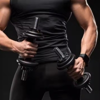 Équipement de fitness pour la maison et le sport, haltères réglables en fonte et caoutchouc 2-en-1 10 kg pour l'entraînement des bras