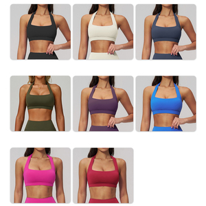 Nouveaux coloris GH – Soutien-gorge de yoga sexy à dos nu et ajouré pour femme, <span class=keywords><strong>avec</strong></span> logo personnalisé, haute élasticité, idéal pour le sport et le fitness - Product Image 2