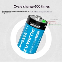 Baterai Lithium CR123A Isi Ulang Daya USB Tipe-C 37V Kapasitas Tinggi untuk Kamera Fujifilm Instax