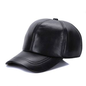 Real Suede Leather Sheepskin Baseball Sports Cap Fall Winter Gender <b>Neutral</b> Duck Tongue Casual Adjustable Cap Sports Men Women - Product Image 3
