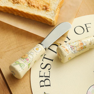 الفولاذ المقاوم للصدأ البسيطة سكين الزبد لطيف الخبز ونخب انتشار سكين - Product Image 3