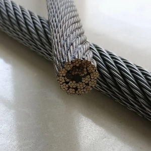 Anti-rotatie 18x7 staalkabel met vezelkern voor mijnhefinrichtingen, torenkranen, derricks en maritieme hijsapplicaties - Product Image 1