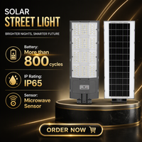 Farola Solar LED Todo en Uno de 300W, ABS IP65 OUTLUX TG007 con Sensor de Movimiento y Control Remoto para Carreteras, Pueblos, Jardines y Exteriores