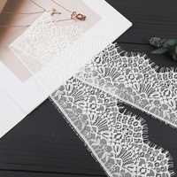 Bande de dentelle blanche en maille élastique sans couture pour accessoires de lingerie/vêtements Lolita en stock