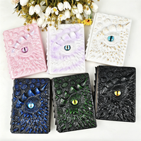 Carnet Œil de Dragon en Cristal Naturel Sculpté à la Main, le Plus Vendu, Journal Unique en Relief 3D pour Décoration d'Intérieur et Cadeau de Fêtes