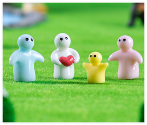 Casa de muñecas 3D DIY manualidades miniatura maceta estatuilla resina miniatura figura humana Simple pequeña persona estatua colección Juguetes - Product Image 4