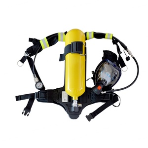 Appareil respiratoire portable SCBA avec cylindre jaune et masque facial complet pour utilisation en lutte contre les incendies - Product Image 4