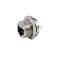 Câble d'extension RJ45 Cat5e circulaire étanche avec fiche moulée et extrémité à fils apparents