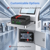 Ordinateur embarqué IPC Quad Core R2314 Double LAN 2xRAM DDR4 2x M.2 SSD Mini PC industriel sans ventilateur Win10/Win11/Linux