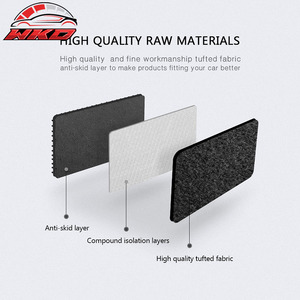 Tapis de sol pour Dodge Dakota 97-04, ensemble de 2 pièces, tapis avant en velours noir - Product Image 4