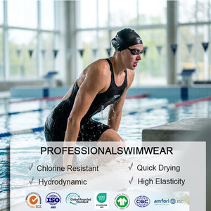 Traje de Baño de Competición de Una Pieza para Mujer, Resistente al Cloro, de Secado Rápido, UPF50+, para Clubes de Natación Profesionales, Disponible en Stock - Product Image 2